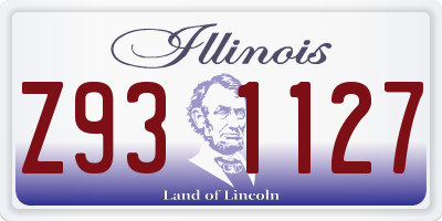 IL license plate Z931127