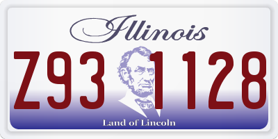 IL license plate Z931128
