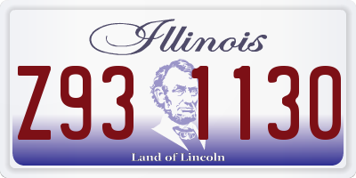 IL license plate Z931130