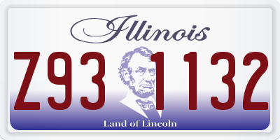 IL license plate Z931132