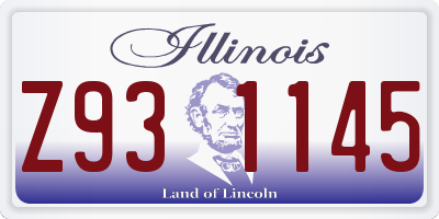 IL license plate Z931145