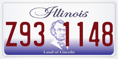 IL license plate Z931148