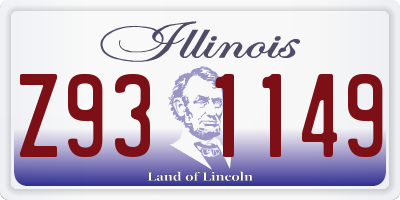 IL license plate Z931149