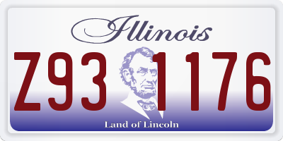 IL license plate Z931176