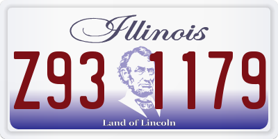 IL license plate Z931179