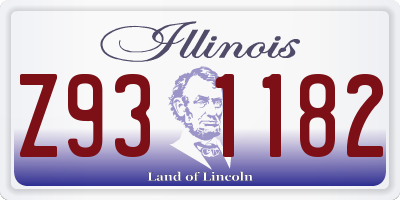 IL license plate Z931182