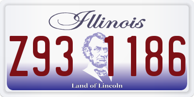 IL license plate Z931186