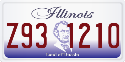 IL license plate Z931210
