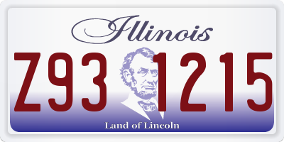 IL license plate Z931215