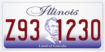 IL license plate Z931230