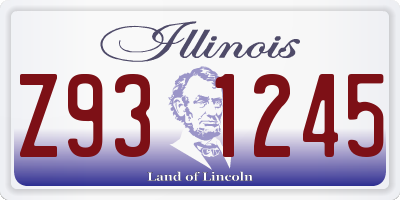IL license plate Z931245