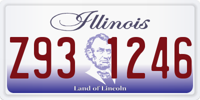 IL license plate Z931246