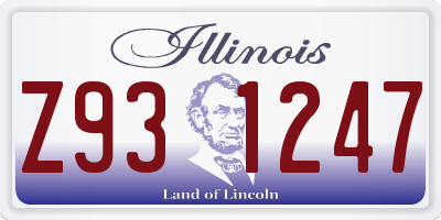 IL license plate Z931247