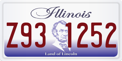 IL license plate Z931252