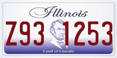 IL license plate Z931253