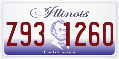 IL license plate Z931260