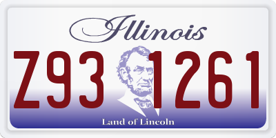 IL license plate Z931261