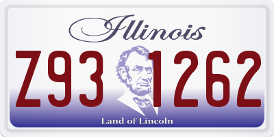 IL license plate Z931262