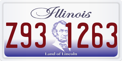 IL license plate Z931263