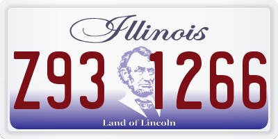 IL license plate Z931266