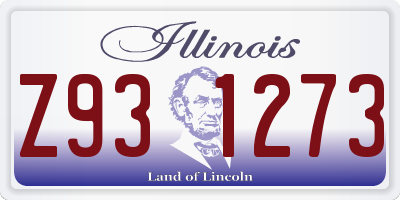 IL license plate Z931273