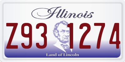 IL license plate Z931274