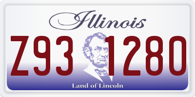 IL license plate Z931280