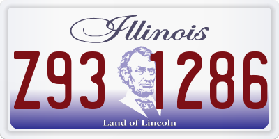 IL license plate Z931286
