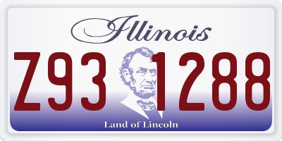 IL license plate Z931288