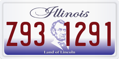 IL license plate Z931291