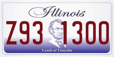 IL license plate Z931300