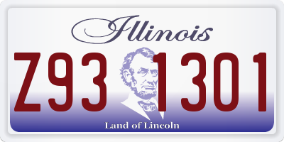 IL license plate Z931301
