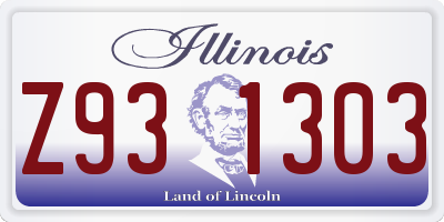 IL license plate Z931303