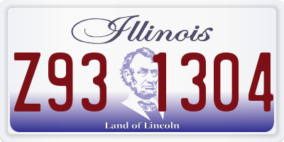 IL license plate Z931304