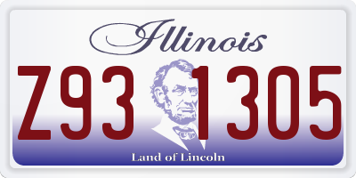 IL license plate Z931305