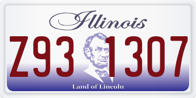 IL license plate Z931307