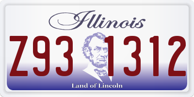 IL license plate Z931312