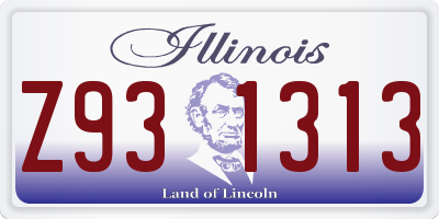 IL license plate Z931313