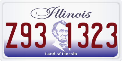 IL license plate Z931323