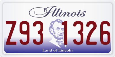 IL license plate Z931326