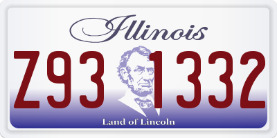 IL license plate Z931332