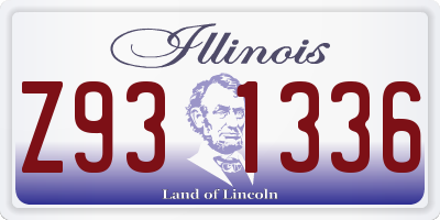 IL license plate Z931336