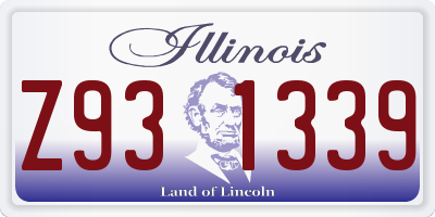 IL license plate Z931339
