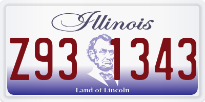 IL license plate Z931343