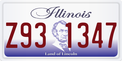 IL license plate Z931347