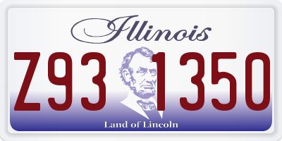 IL license plate Z931350