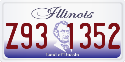 IL license plate Z931352