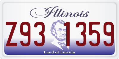 IL license plate Z931359
