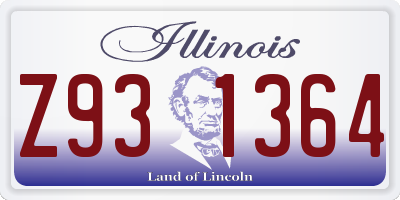 IL license plate Z931364