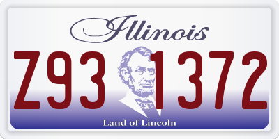 IL license plate Z931372
